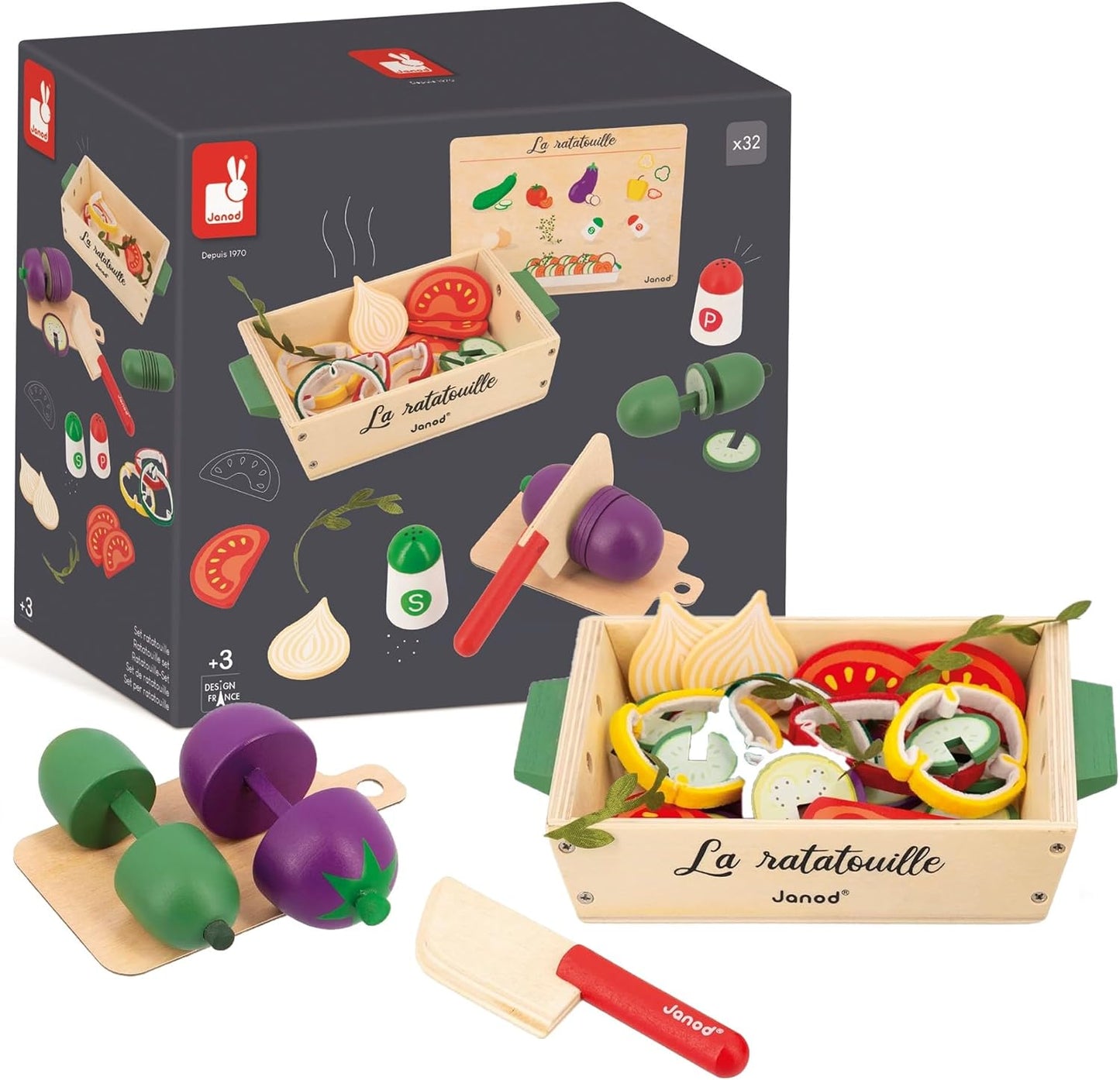 Janod - Ratatouille Set - Vegetables