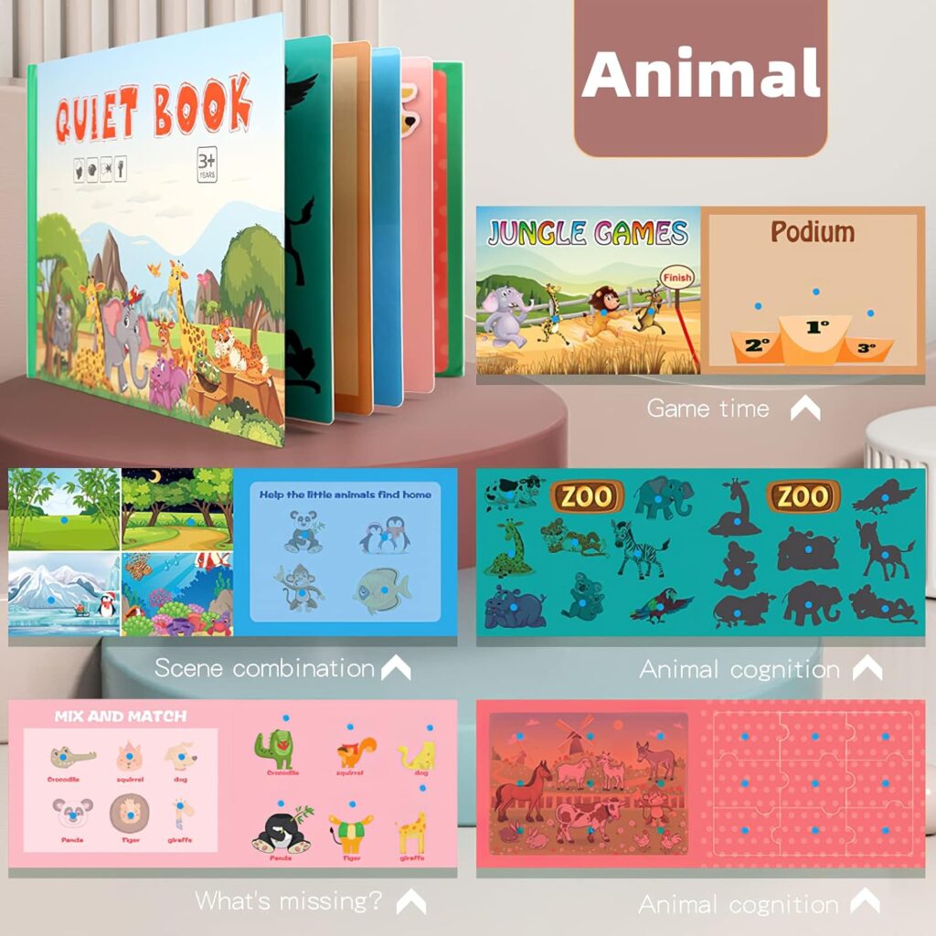 Tumama Kids - Montessori Quiet Book - Animal