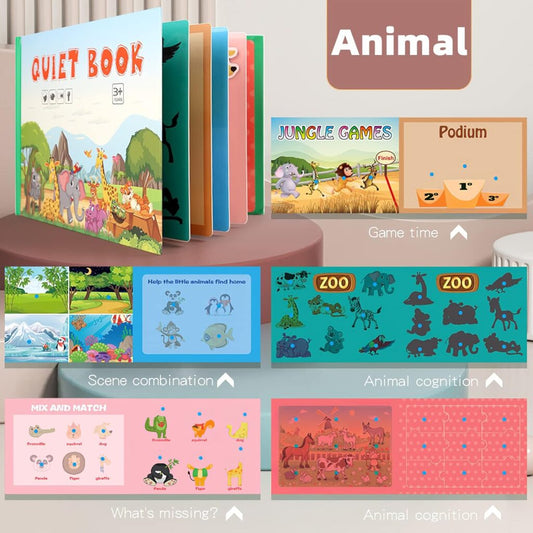 Tumama Kids - Montessori Quiet Book - Animal