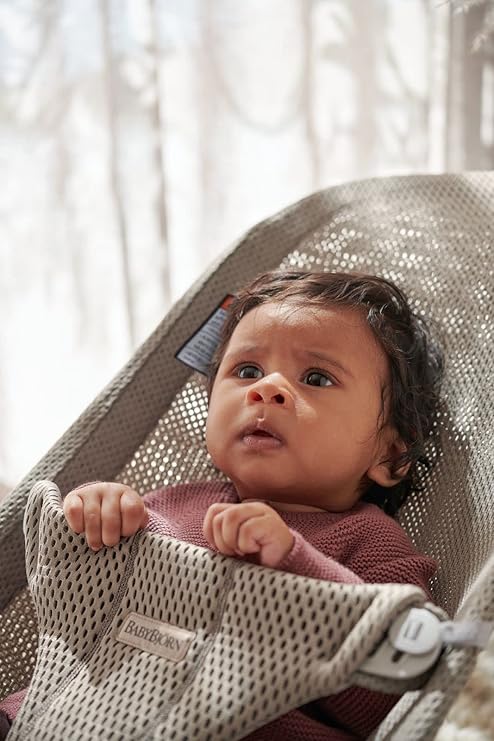 Babybjorn - Bouncer Bliss - Mesh - Grey Beige