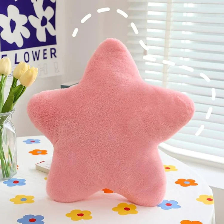Miila Star Pillow Pink Soft Plush Cushion Nursery Decor