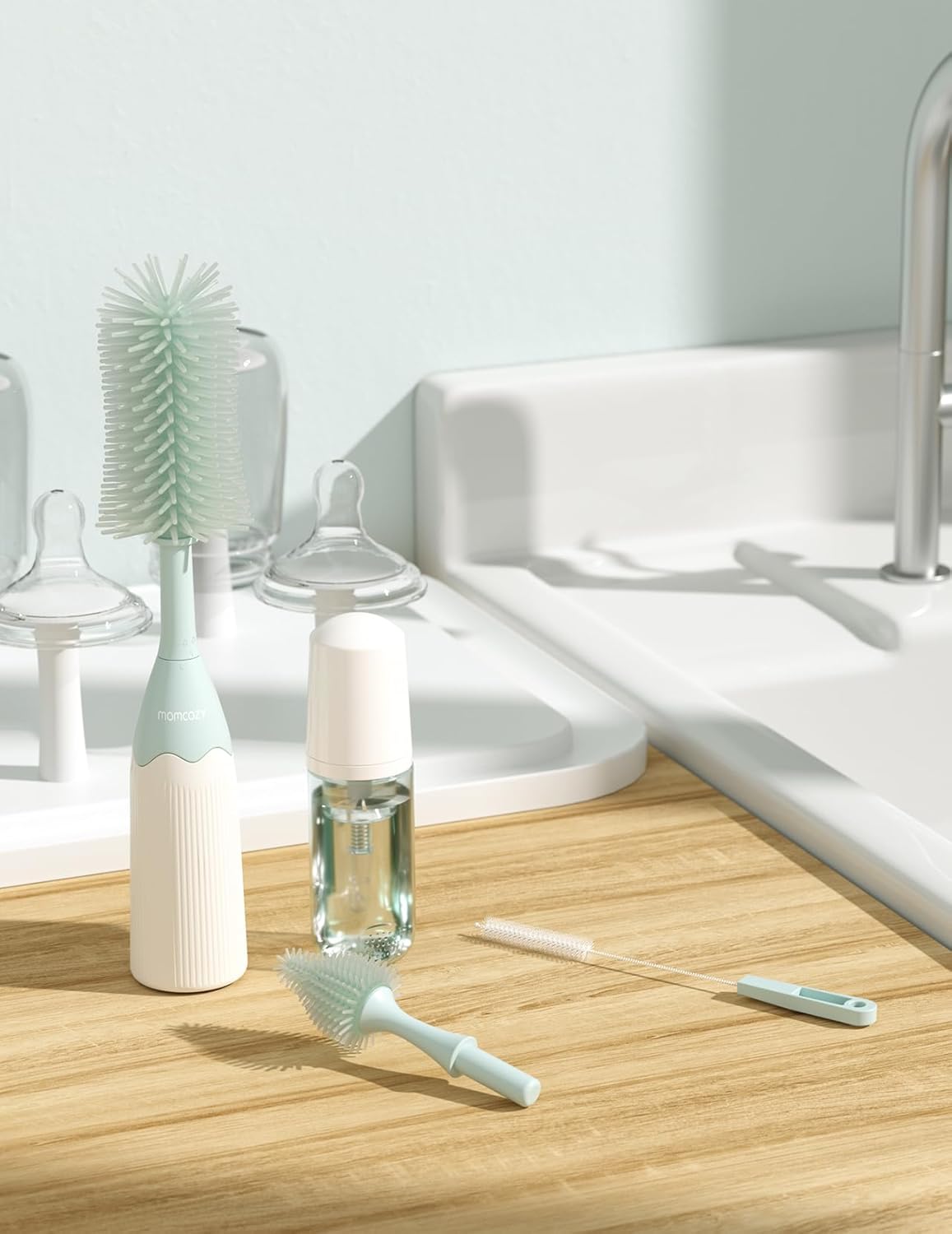 Momcozy - Push-Press Bottle Brush - Kit