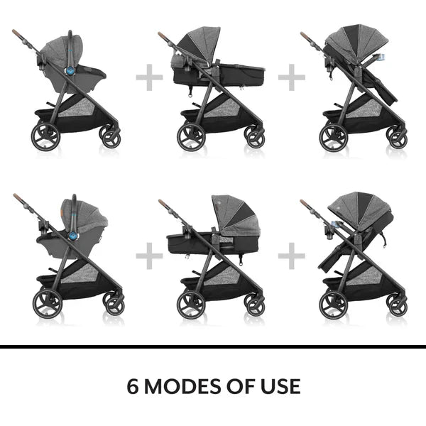 EVENFLO SHYFT INTUITI PLUS TRAVEL SYSTEM DUBHAN BLACK