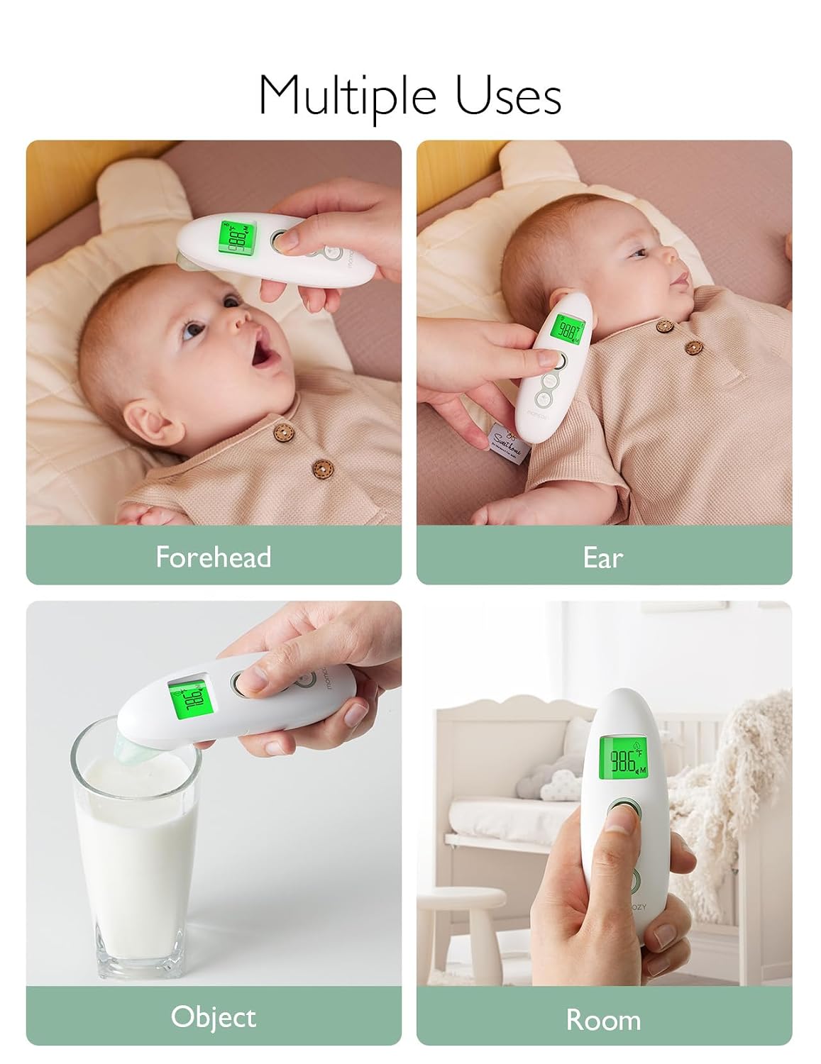 Momcozy - Forehead And Ear Thermometer -
