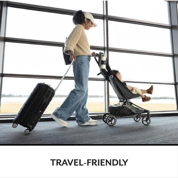 carbon fiber baby stroller EVENFLO HUMMINGBIRD ULTRA-LIGHTWEIGHT CARBON FIBER STROLLER CREST GRAY – Bubu Store