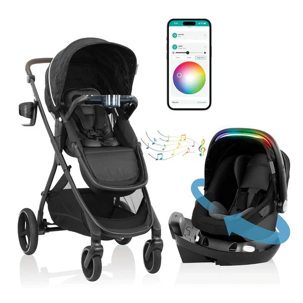 EVENFLO SHYFT INTUITI PLUS TRAVEL SYSTEM DUBHAN BLACK