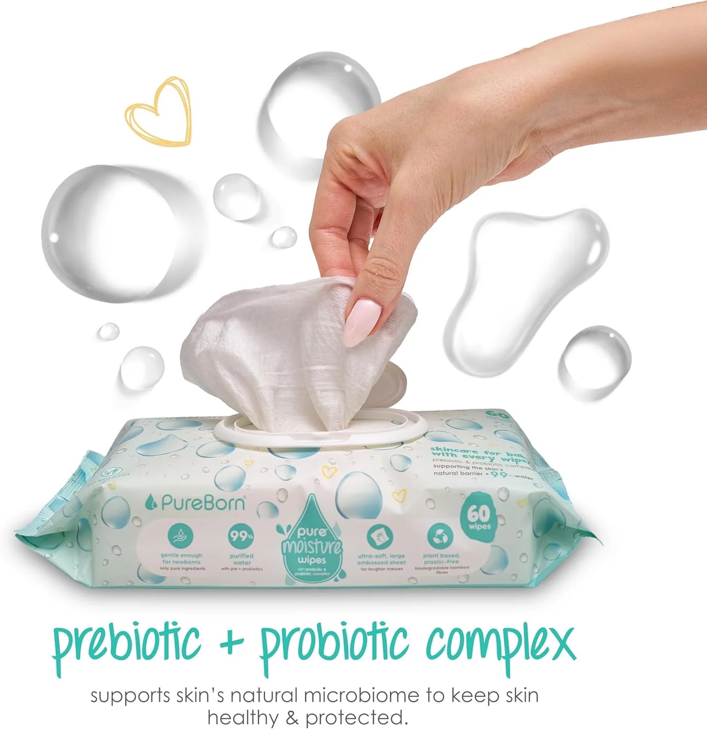 Pureborn - Moisture Water Wipes