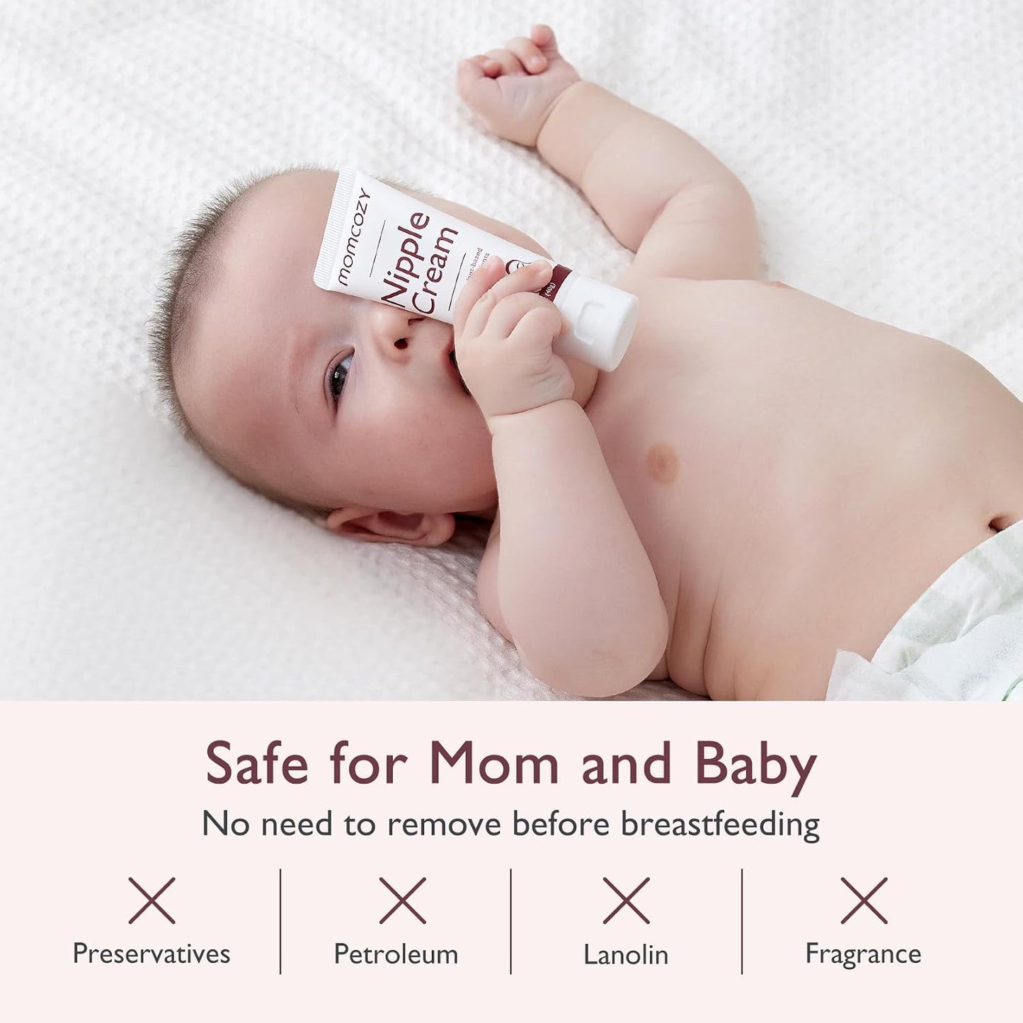 Momcozy - Nipple Cream Vegan - Lanolin-Free - Butter Natural