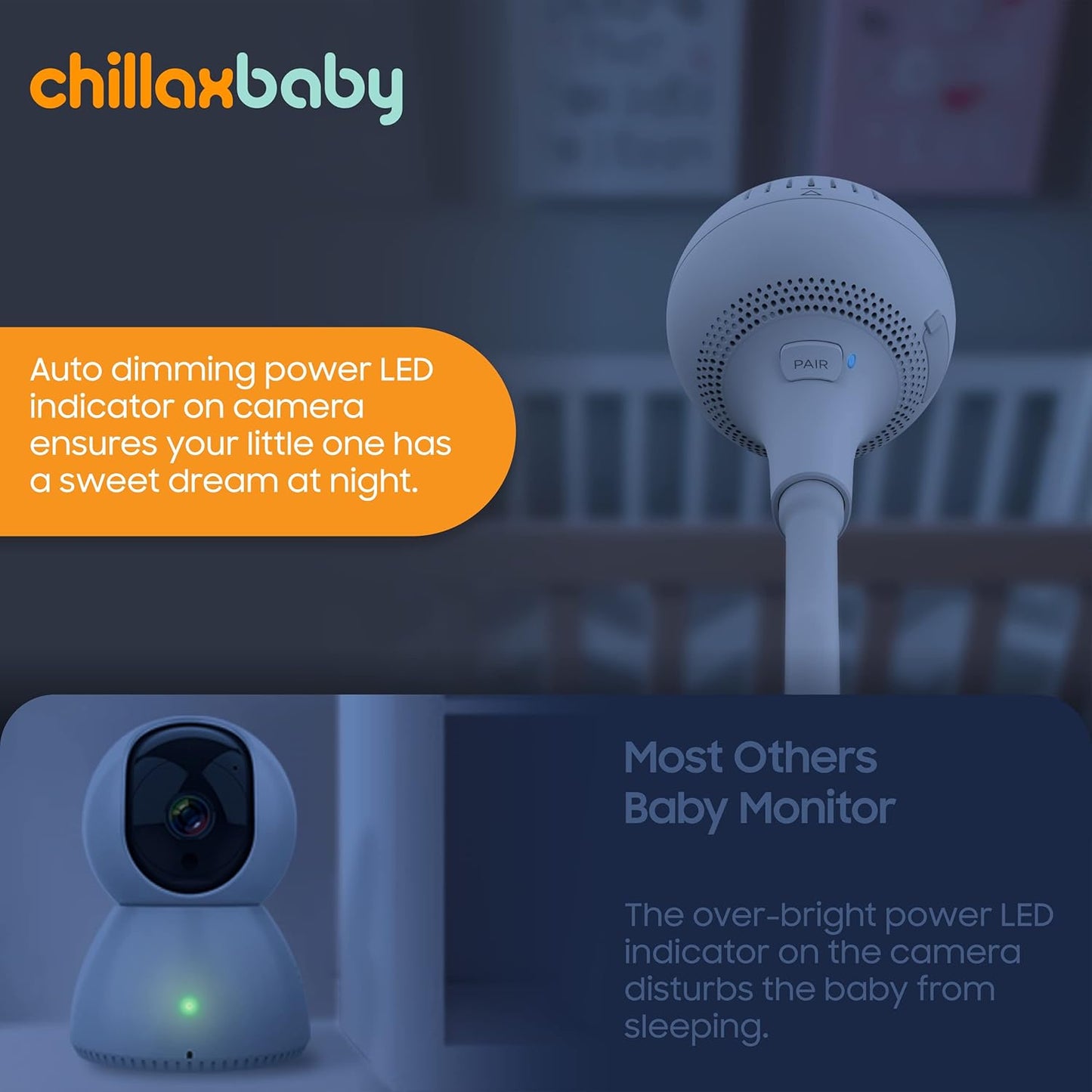 Chillax - Giraffe Pro Max - Clip Camera With 5" - Monitor