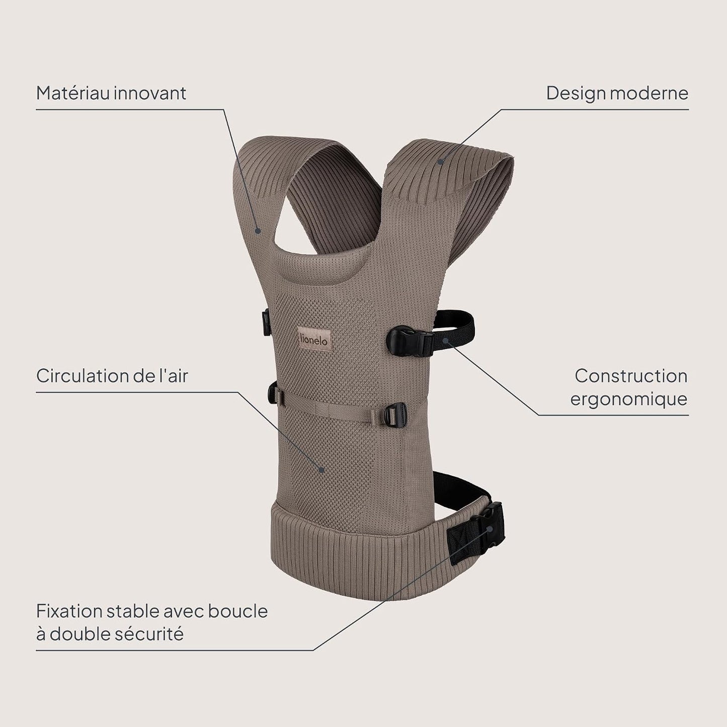 Lionelo - Marbel - Beige Taupe