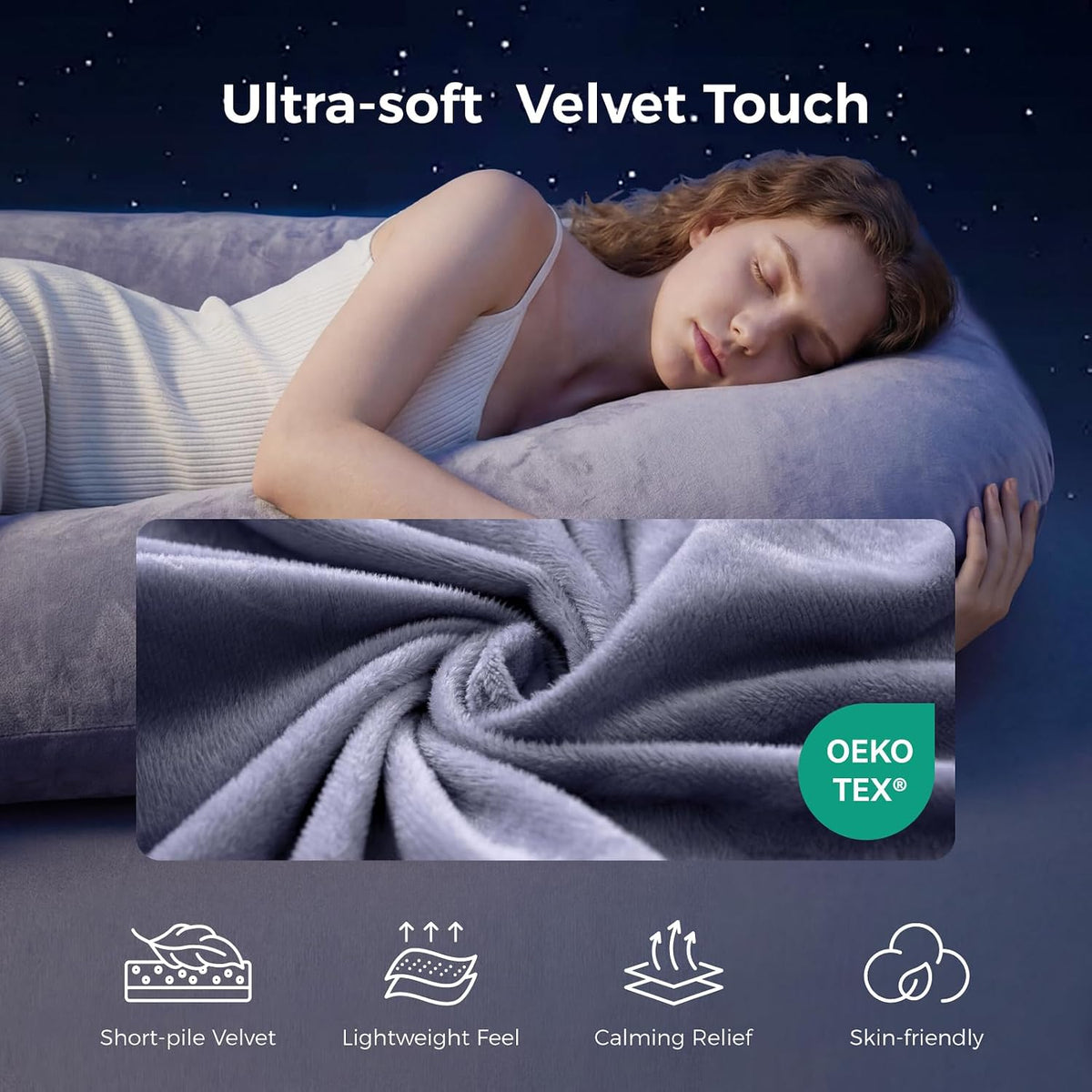 Momcozy - U Shaped Pregnancy Pillow -