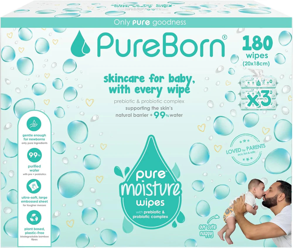 Pureborn - Moisture Water Wipes