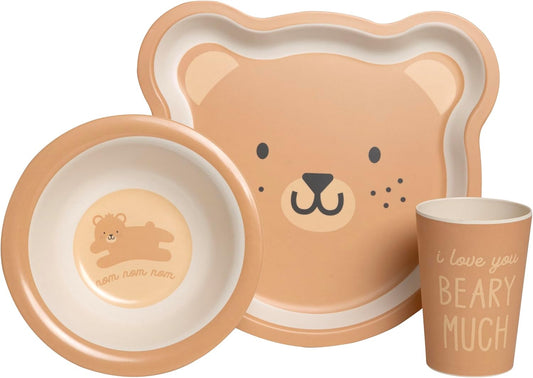 Pearhead - Bamboo Feeding Set - Bear