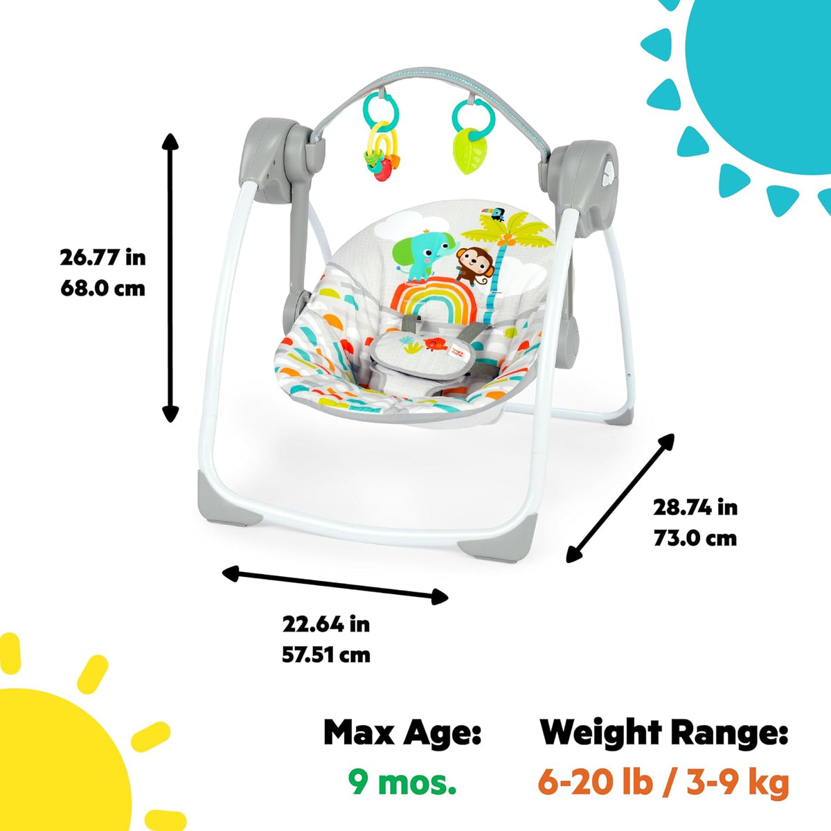 Kids2 - Portable Playful Swing - Paradise