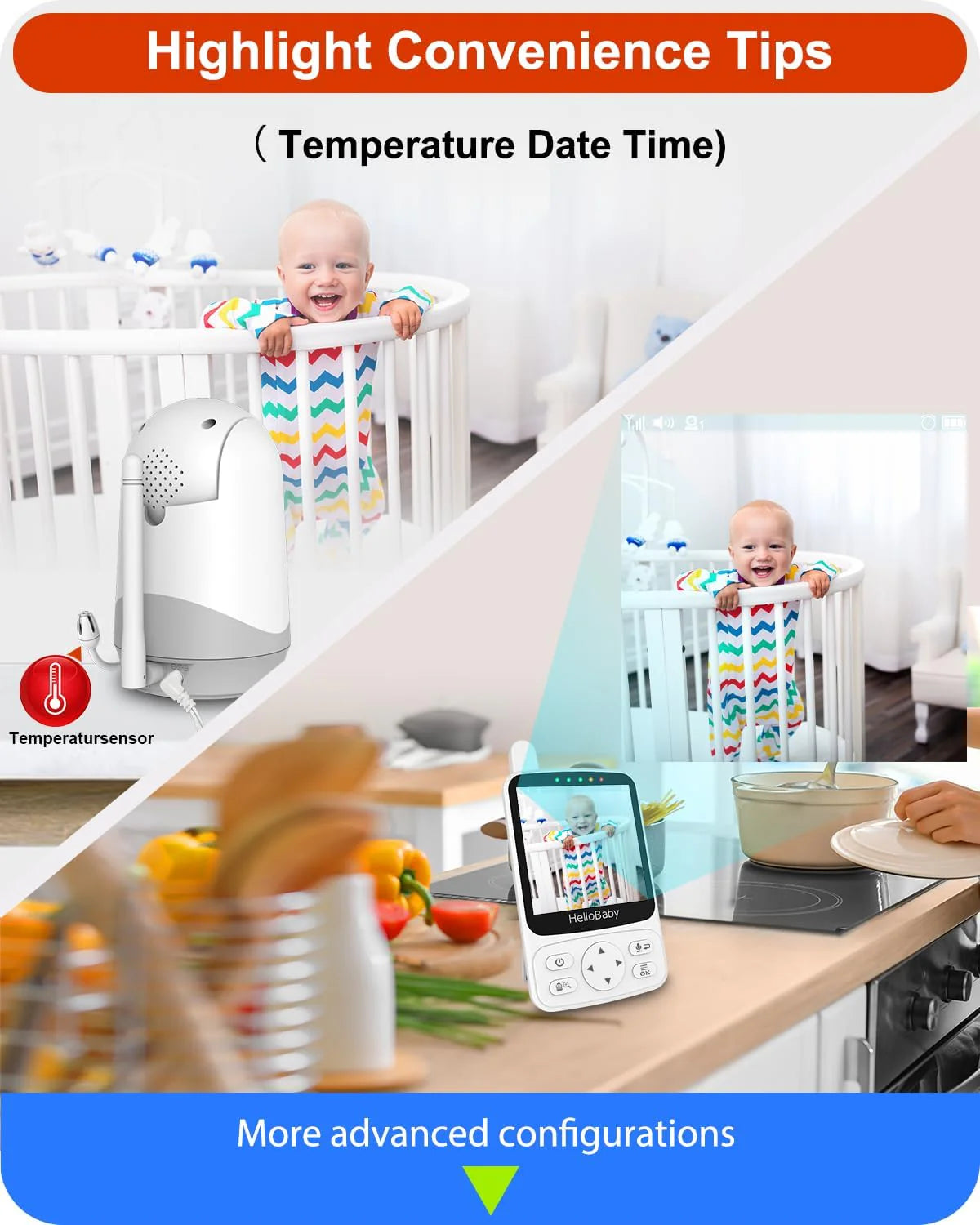 Hello Baby - 4inch Video Baby Monitor