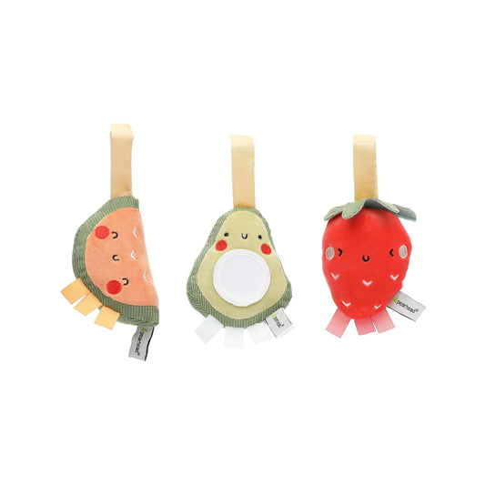 Pearhead - Stroller Toy Set Of 3  Fruits