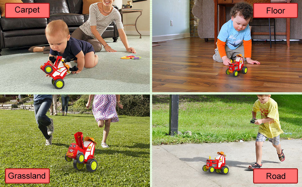 Tumama Kids - Crazy Jumping Car With Led Light - Music&Reachargeable Battery