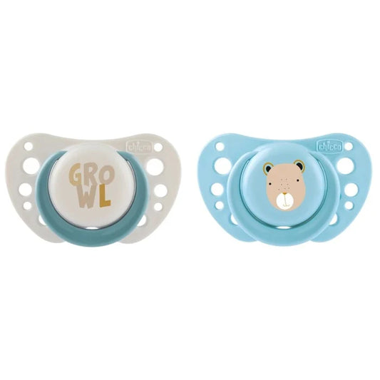 Chicco D- SOOTHER AIR SIL 2-6M 2pces -LIGHT BLUE-