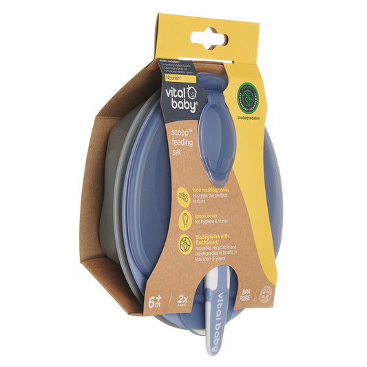 Vital Baby Nourish scoop' feeding set 2pk - natural grape