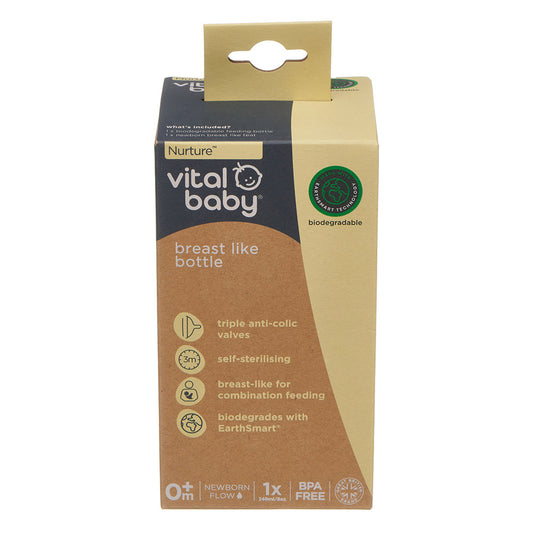 Vital Baby Nurture breast like bottle 240ml 1pk
