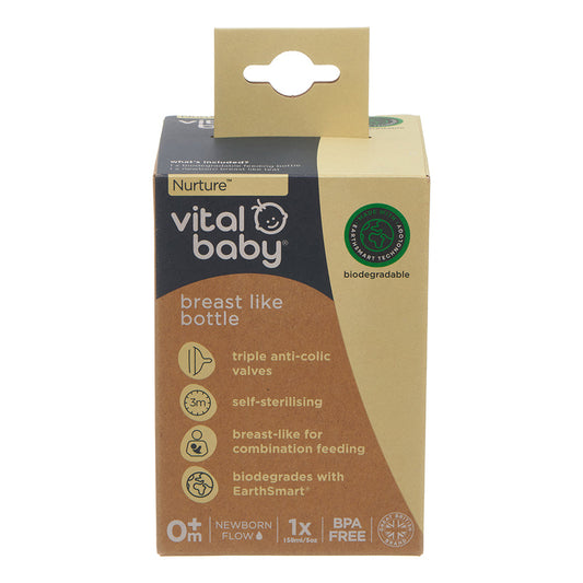 Vital Baby Nurture breast like bottle 150ml 1pk