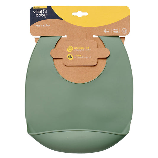 Vital Baby Nourish mess catcher - natural moss