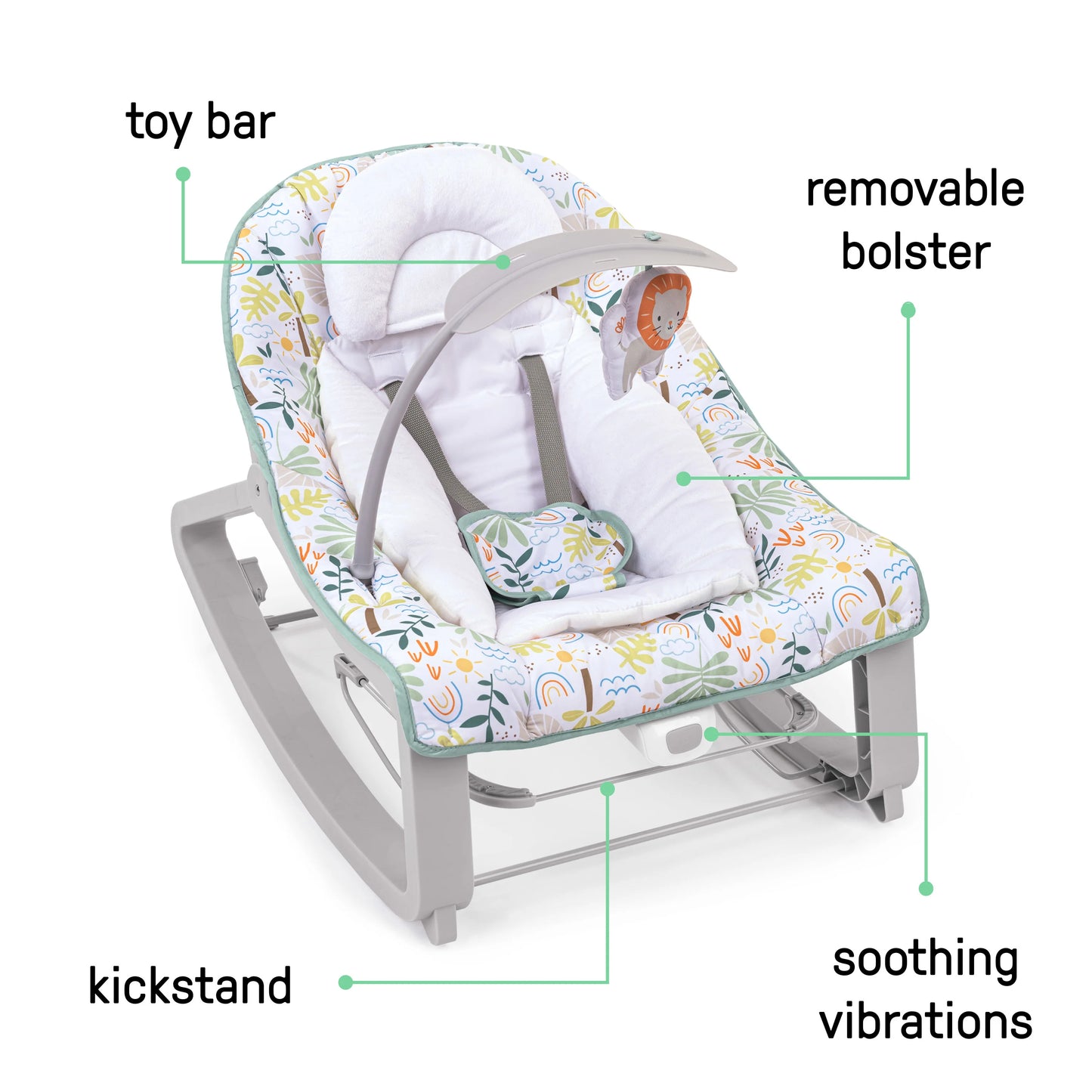 Kids2 - Ingenuity Keep Cozy 3 in 1 Rocker - Madi