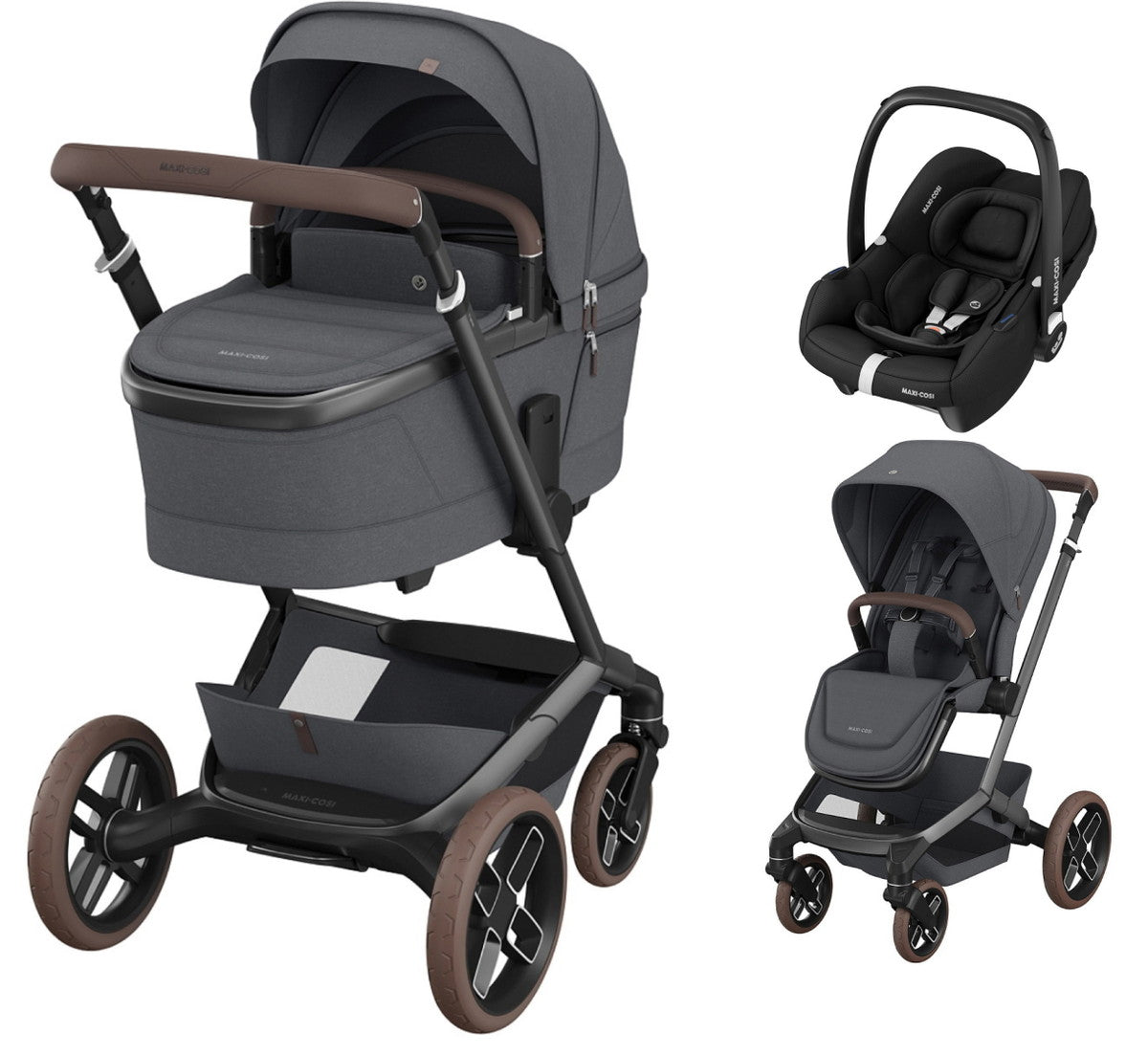 FAME - TWILLIC GRAPHITE 4 Piece Bundle

Fame Stroller.
Carrycot.
CabrioFix i-Size Car Seat.
CabrioFix i-Size Base.