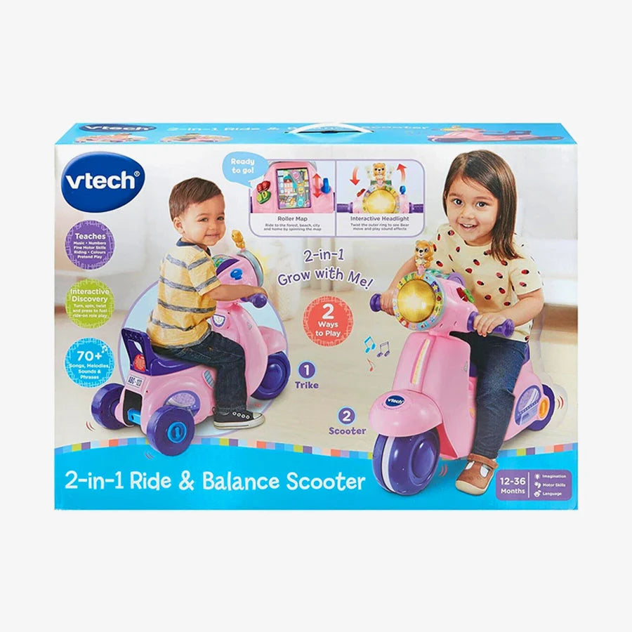 Vtech - 2in1 Ride & Balance Scooter - English