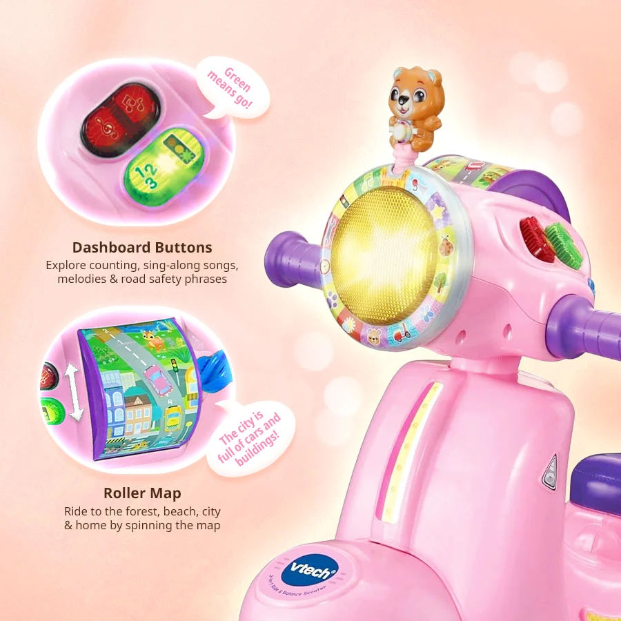 Vtech - 2in1 Ride & Balance Scooter - English