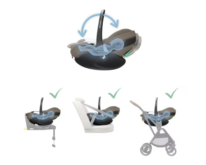 MAXI COSI PLAZA+ TWILLIC TRUFFLE 3 Piece Bundle

Plaza+ Stroller & Carrycot.
Pebble 360 Pro Car Seat.
FamilyFix 360 Pro Base.