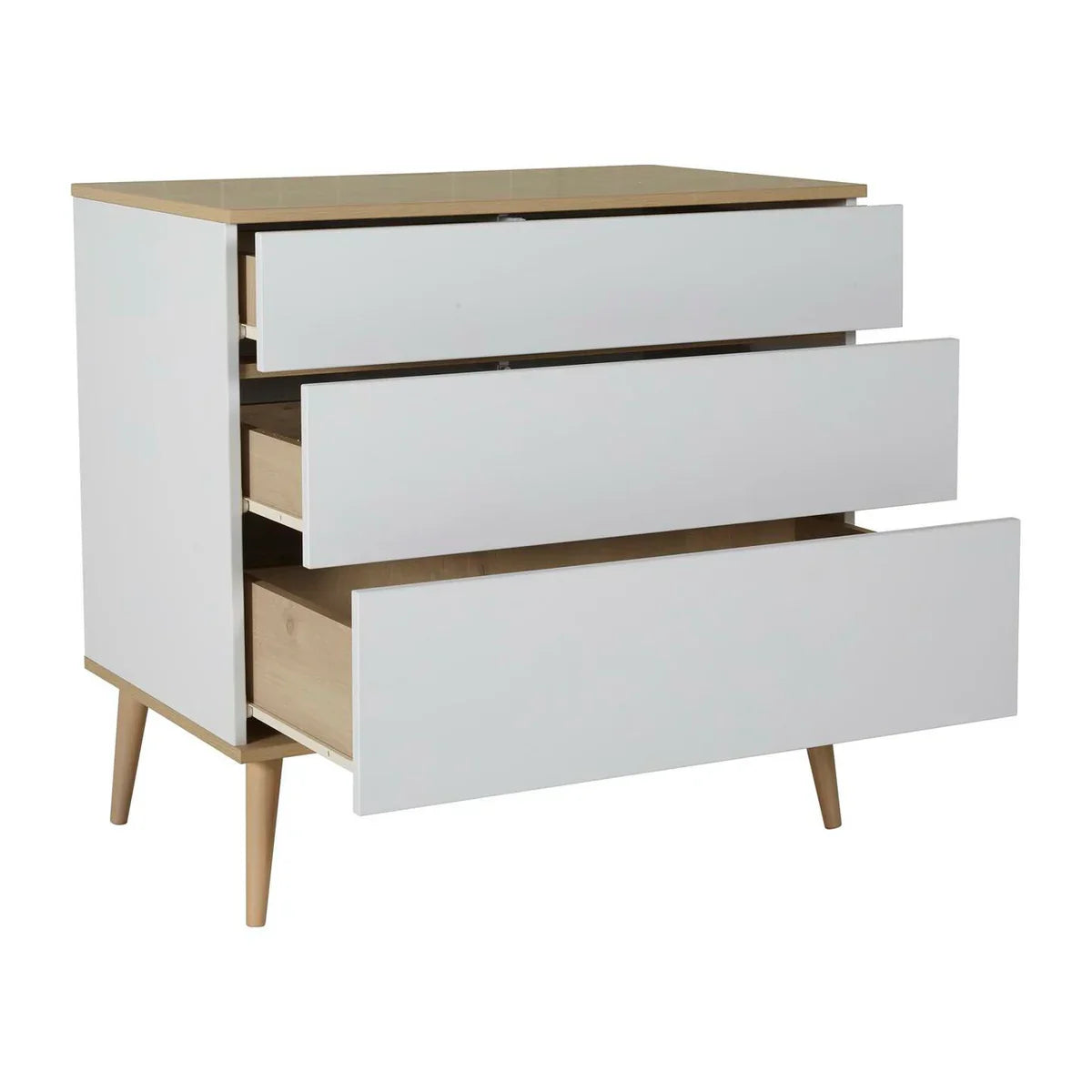 Quax Flow Commode - White & Oak Modern Dresser