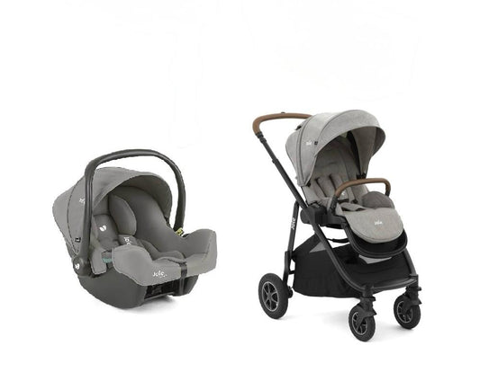 Joie - Versatrax Stroller Travel System  - Gemm Car Seat - Pebble