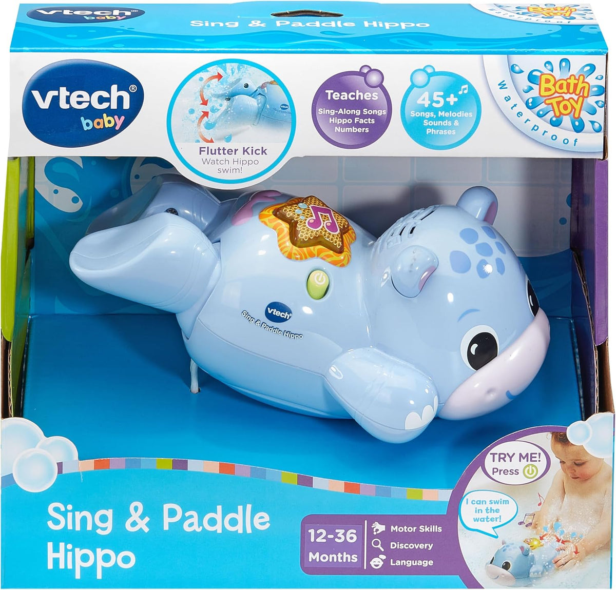 Vtech - Sing & Paddle Hippo - French