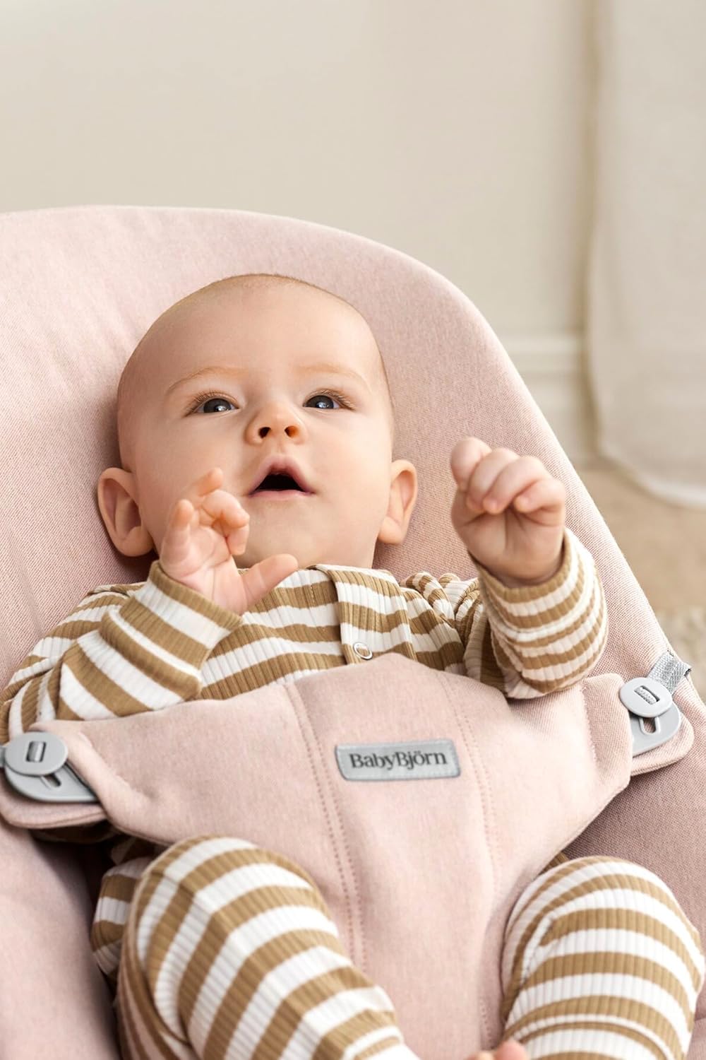 Babybjorn - Bouncer Bliss Woven - Light Pink Melange