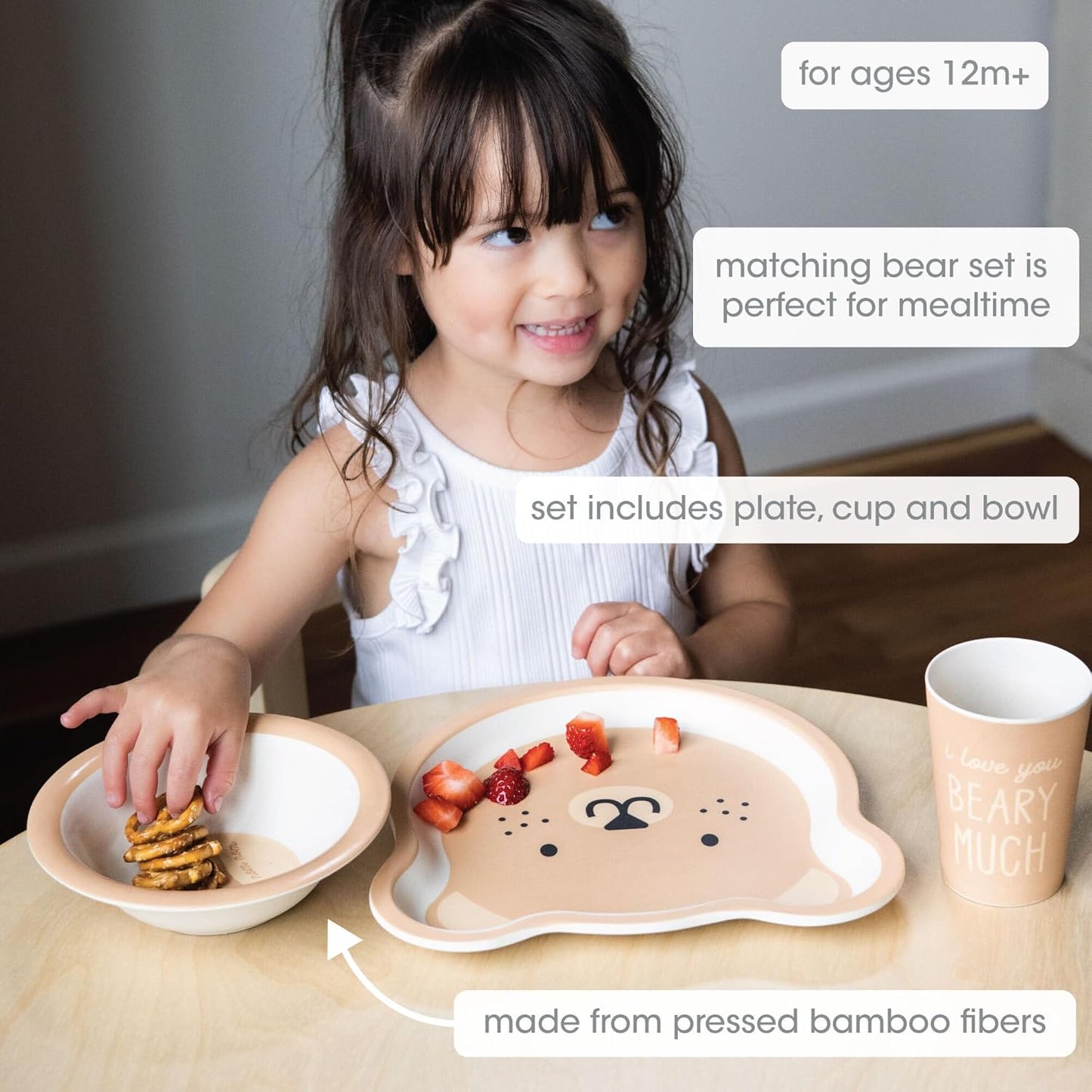 Pearhead - Bamboo Feeding Set - Bear