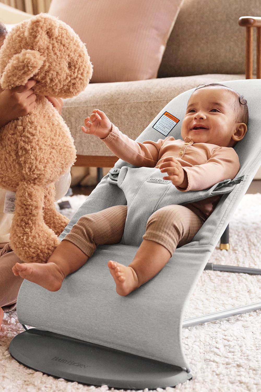 Babybjorn - Bouncer Bliss Woven - Grey Melange
