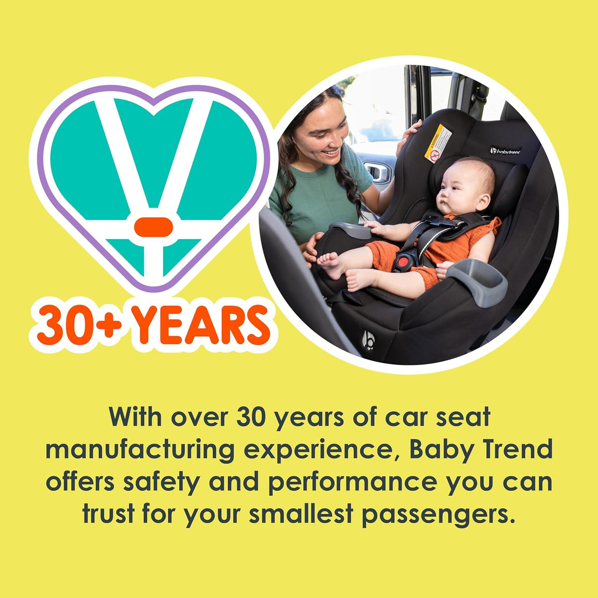 BabyTrend - Trooper Slim 3-in-1 - Convertible Car Seat - Dash Black