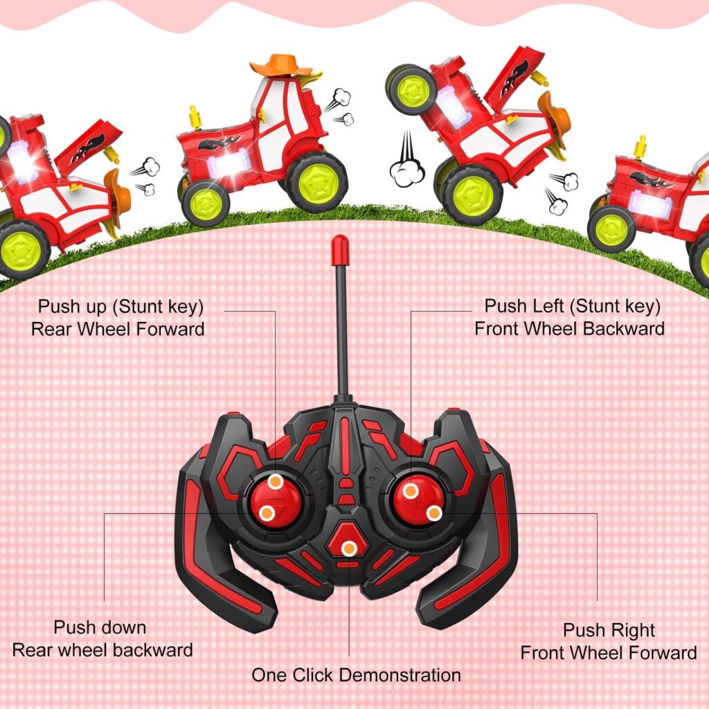 Tumama Kids - Crazy Jumping Car With Led Light - Music&Reachargeable Battery