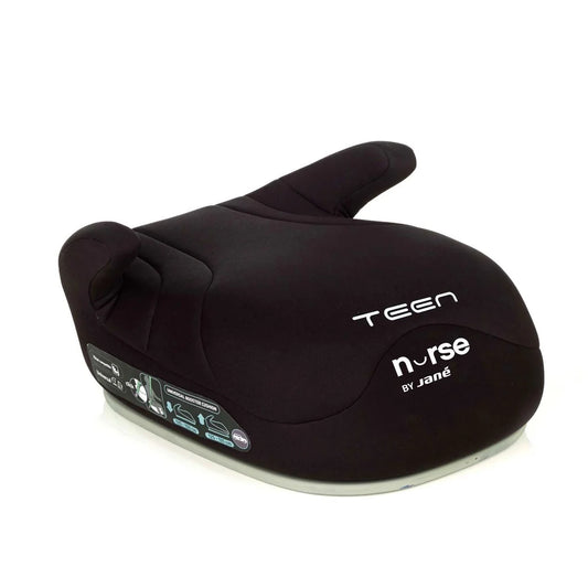 Jane -Teen i-size Booster Seat Lightweight - Comfort & Everyday Safety - Black
