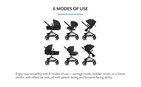 EVENFLO PIVOT MODULAR TRAVEL SYSTEM CASUAL GRAY
