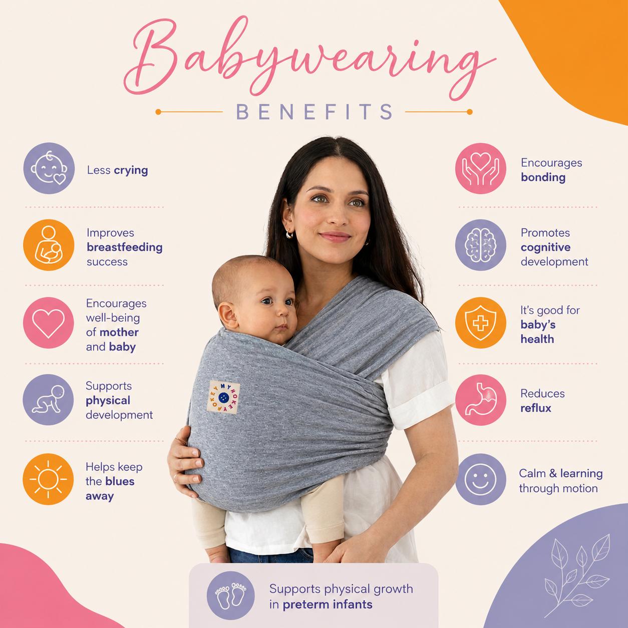 MyHokeyPokey baby wrap Ash