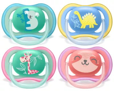 AVENT 2 DECO ULTRA SOFT SOOTHERS 18M+ -MIX