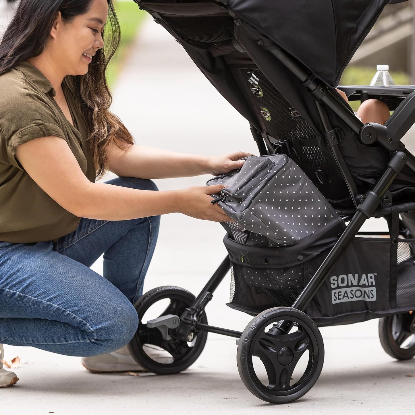 BabyTrend - Passport Cargo Stroller -  EZ-Lift Plus Infant Car Seat - Base Included - Dash Black