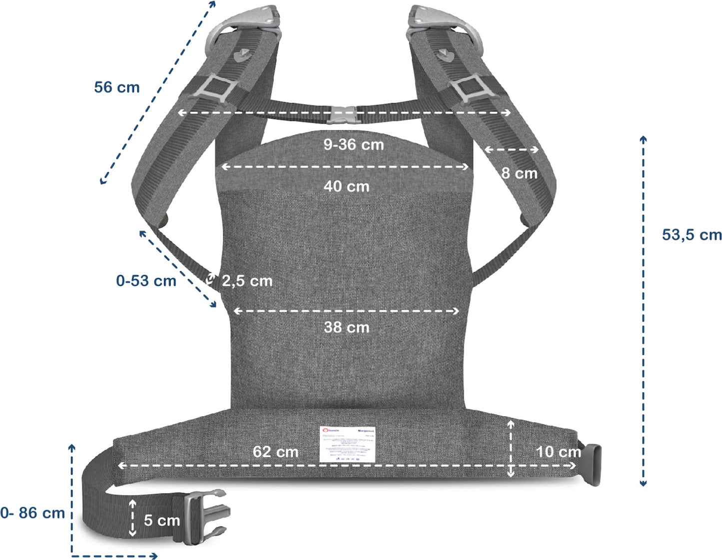 Lionelo - Baby Carrier - Margareet wave