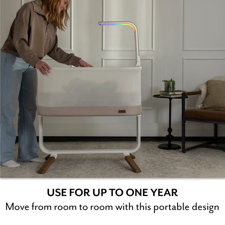 Evenflo - Cora Adjustable Baby Bassinet - Sensory Soothe Technology