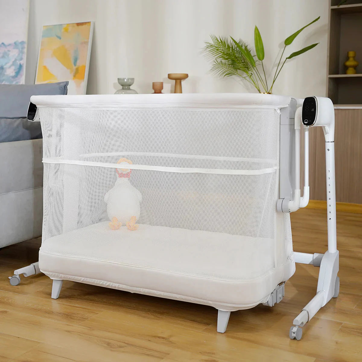 Miila Nova Smart Soothing Bassinet – 2-in-1 Baby Bassinet & Playpen