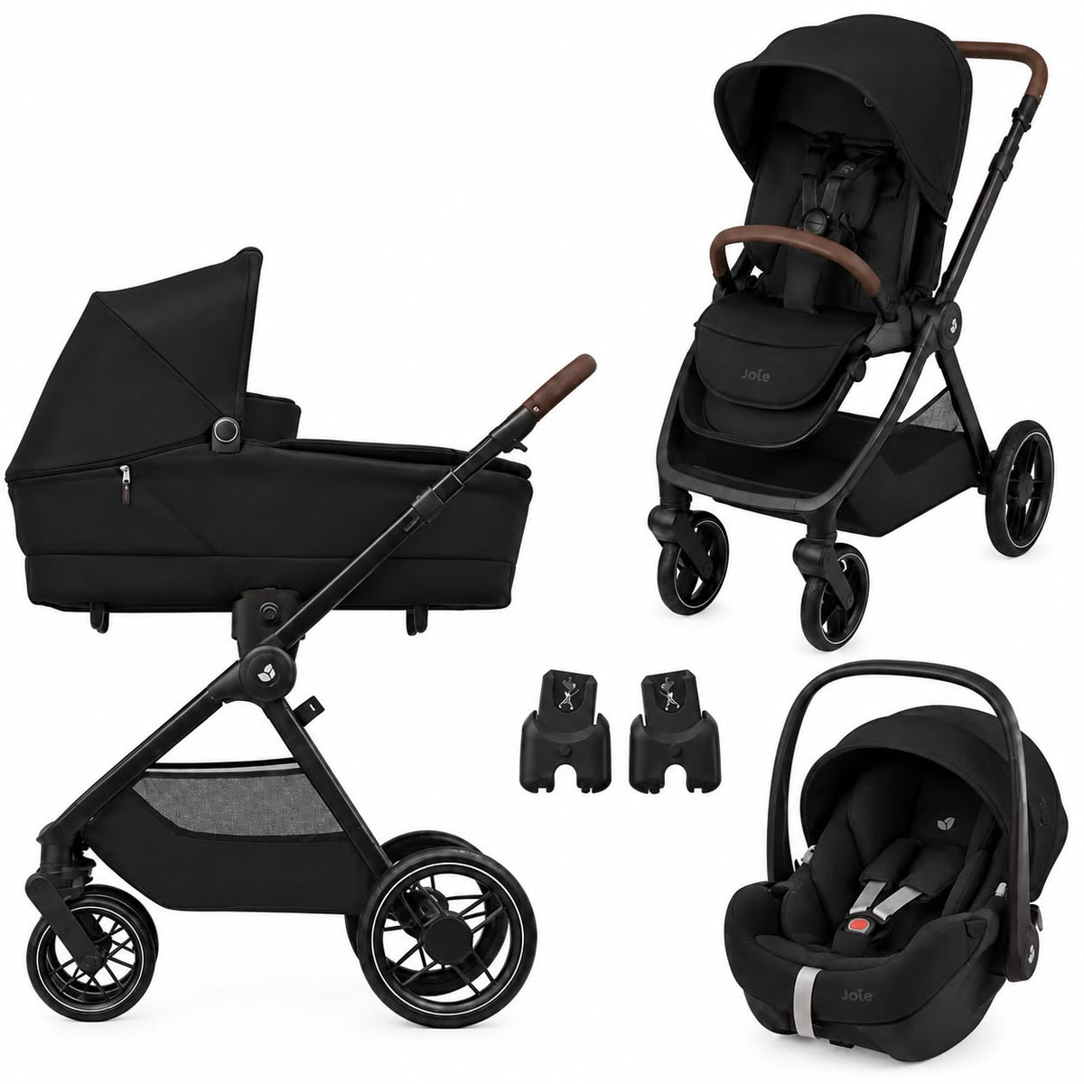 Maxi-Cosi - Oxford+ (Essential Black) - 3 pcs Bundle Oxford Stroller - Pebble 360 Car Seat - FamilyFix Base.- Travel System