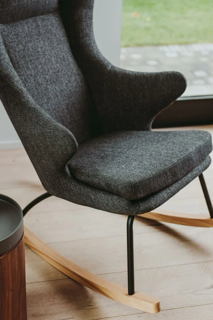 Quax Rocking Adult Chair De Luxe Black Nursing Chair