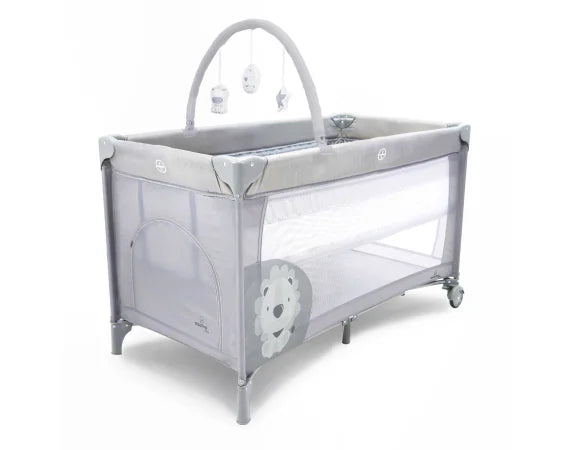 Asalvo - Travel Cot Complet Duo - Baby Lion Grey